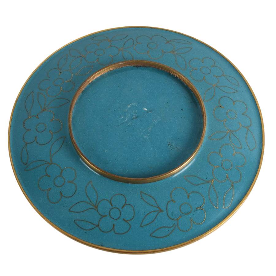 Mid-Century Chinese Cloisonné Plate-4