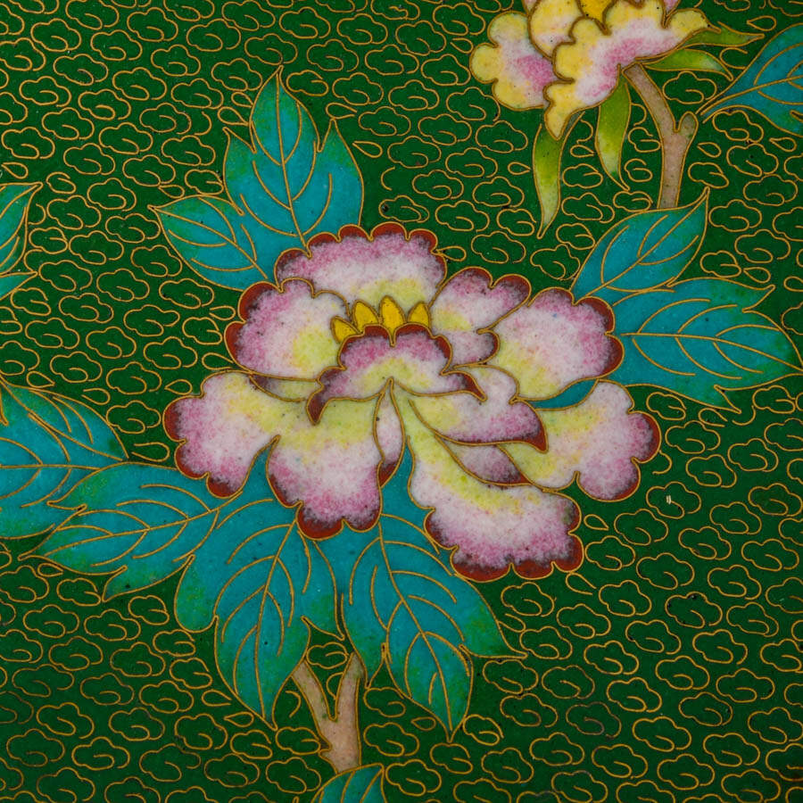 Mid-Century Chinese Cloisonné Plate-3