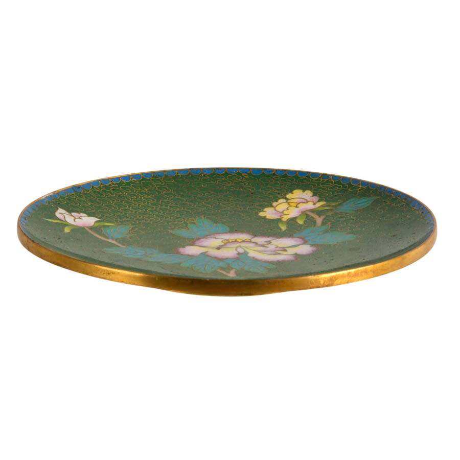 Mid-Century Chinese Cloisonné Plate-2