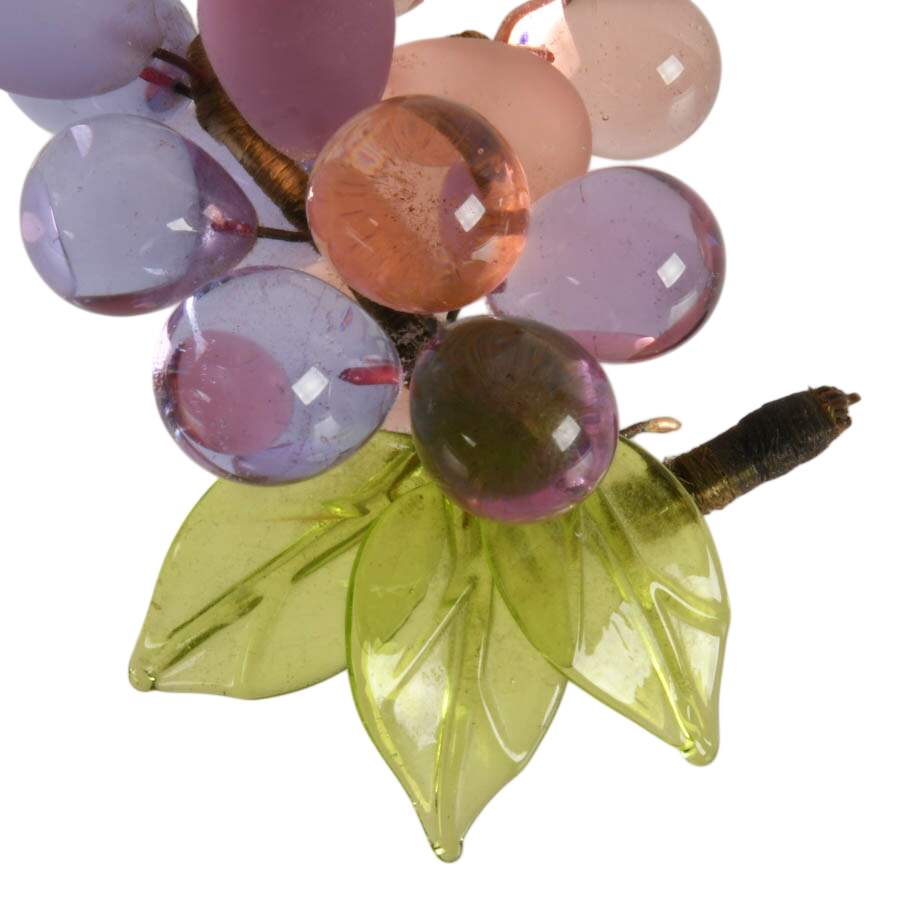 Victorian Hand-Blown Glass Grapes-4