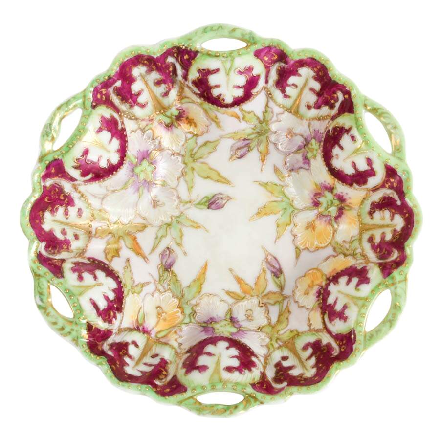 Antique Nippon Porcelain Bon Bon Bowl-4