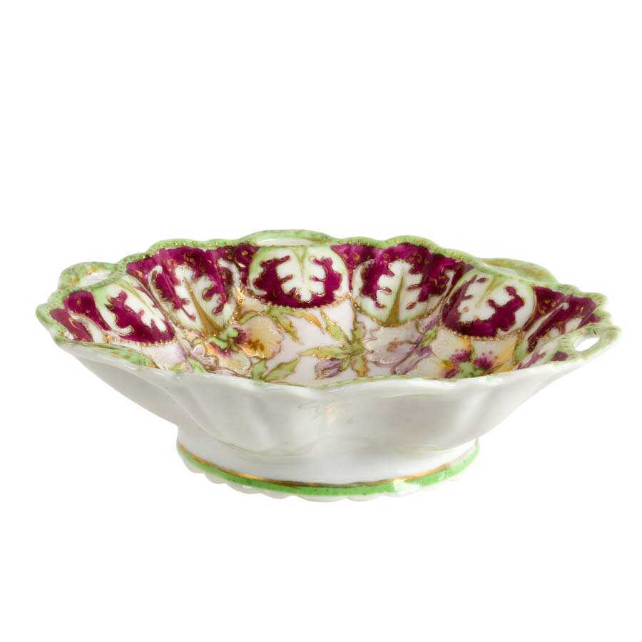 Antique Nippon Porcelain Bon Bon Bowl-2