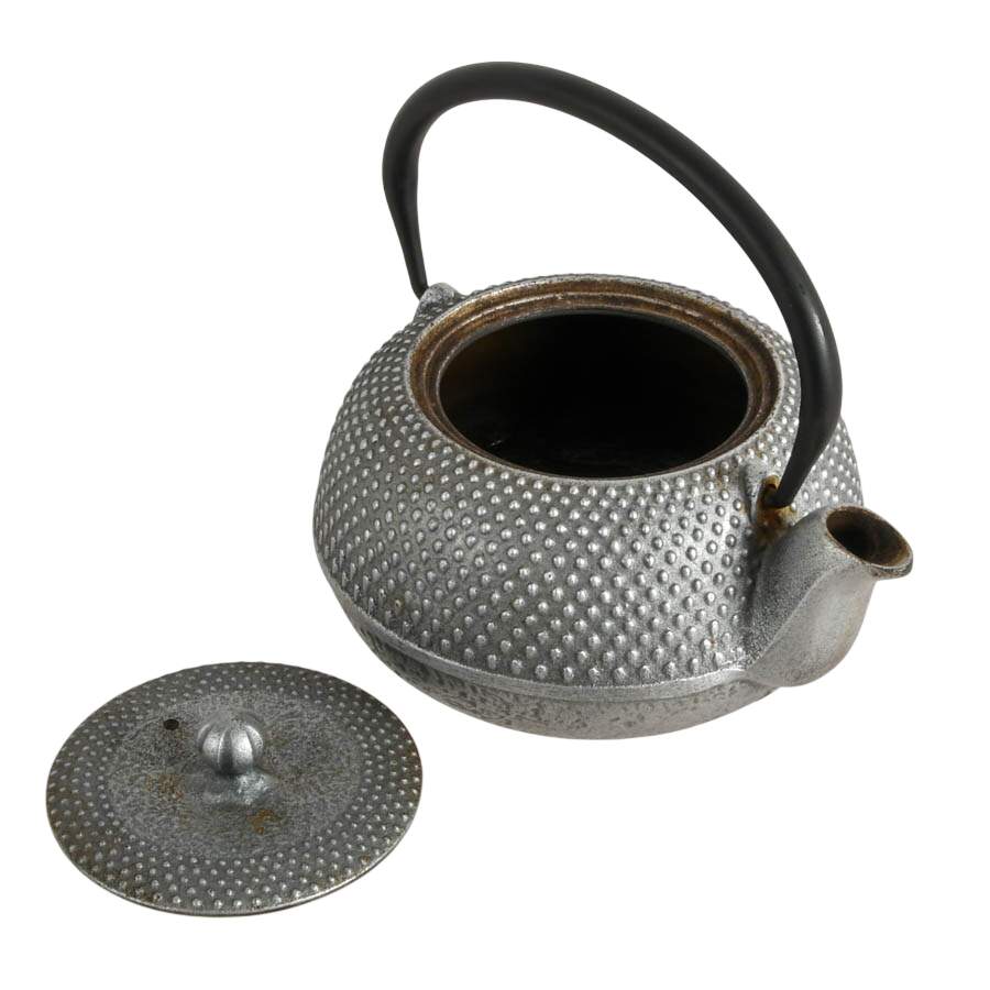 Japanese Tea Ceremony Set: Metal Kyusu, Natsume, Teacup-4