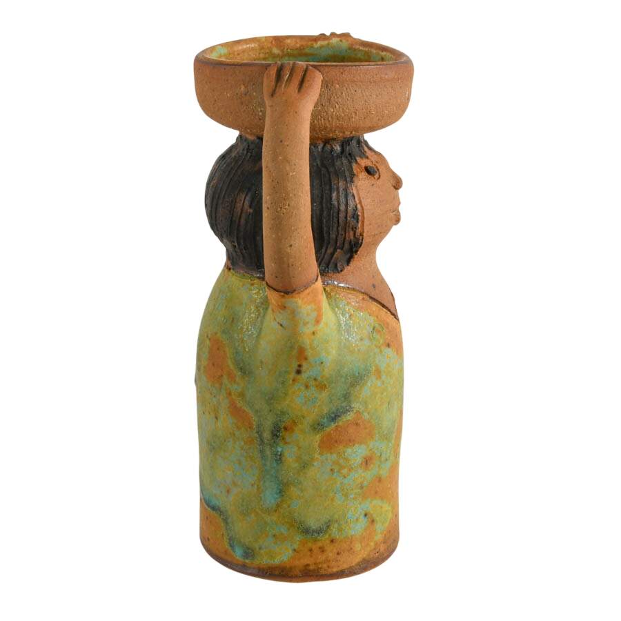 Mid-Century Mary Lindheim Hand-Made Pottery Figure-7