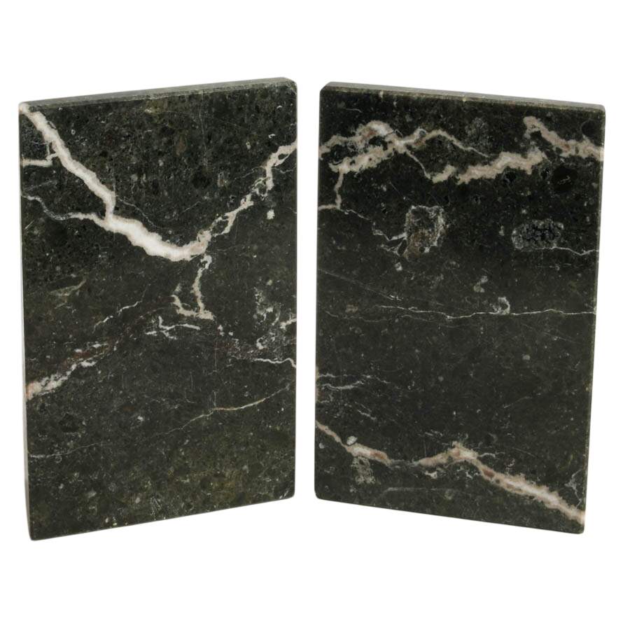Pakistani Black Marble Golf Bookends by Noymer-9