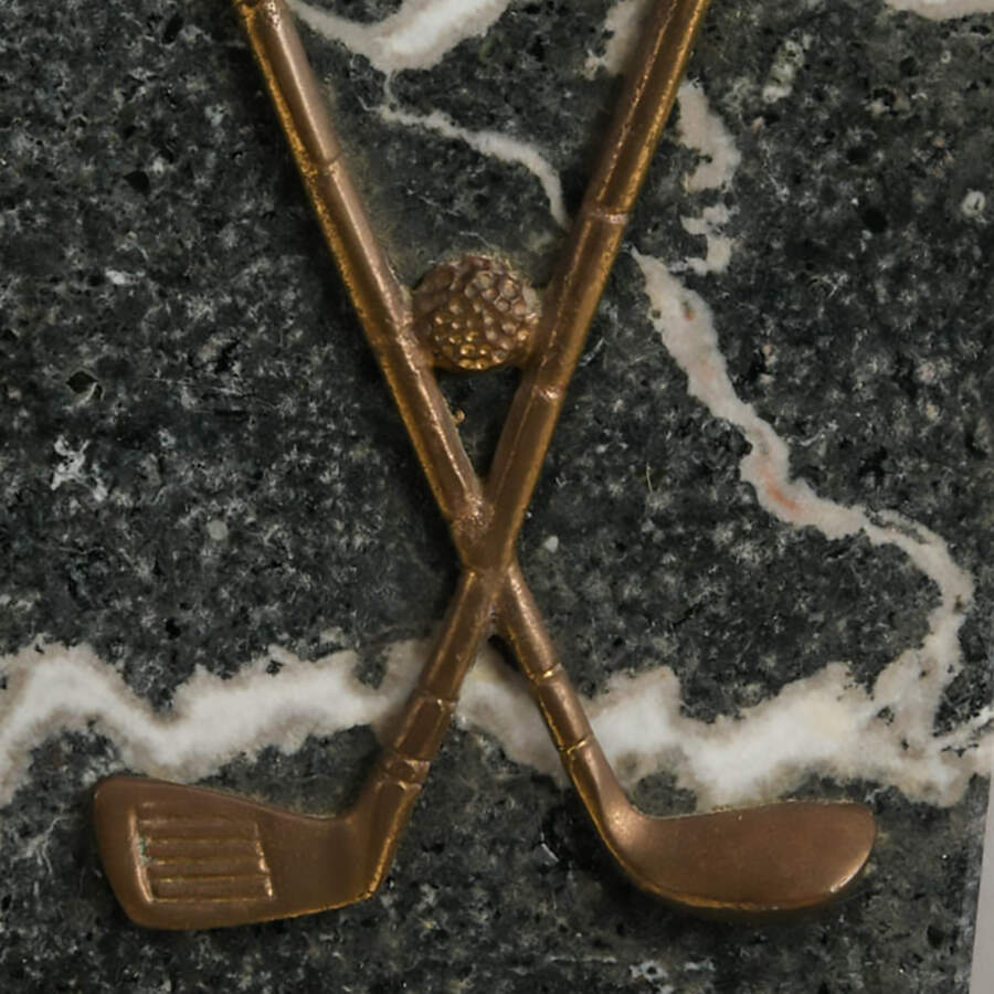 Pakistani Black Marble Golf Bookends by Noymer-4