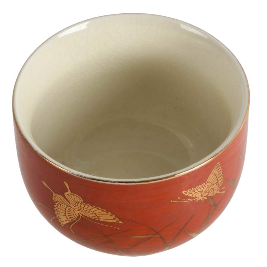 Authentic Japanese Tea Ceremony Set: Metal Kyusu, Natsume Caddy, Matcha Cup-6