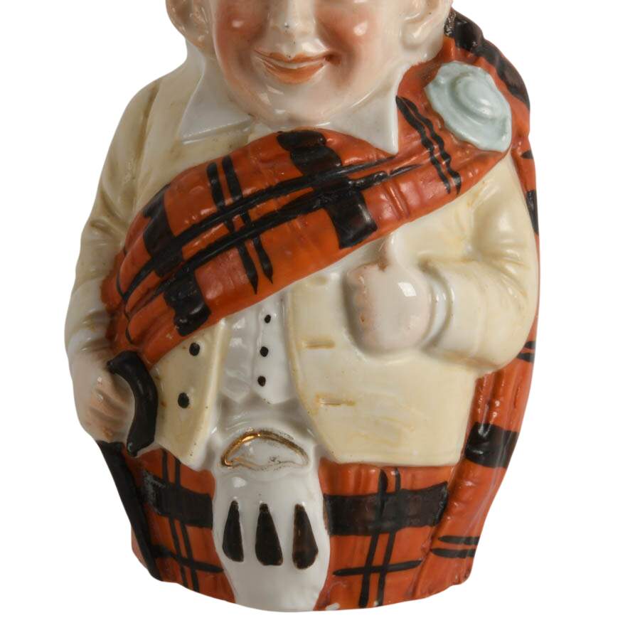 Scotsman Character Porcelain Jug Attributed to Schafer & Vater-3