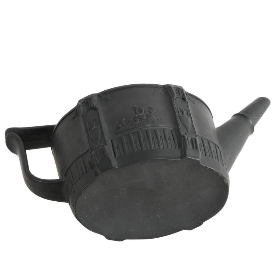 Antique English Black Basalt Teapot-7