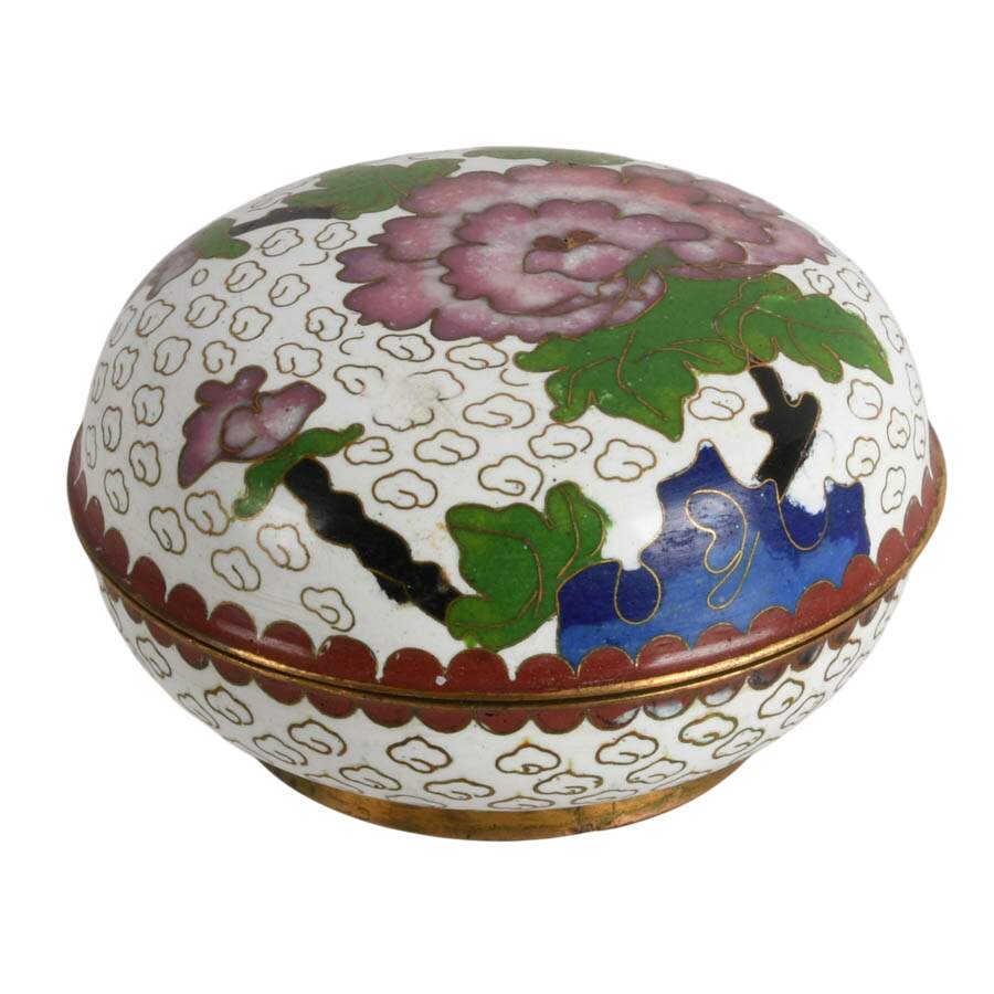 Enameled Quartet: A Four-Piece Cloisonné Collection-4
