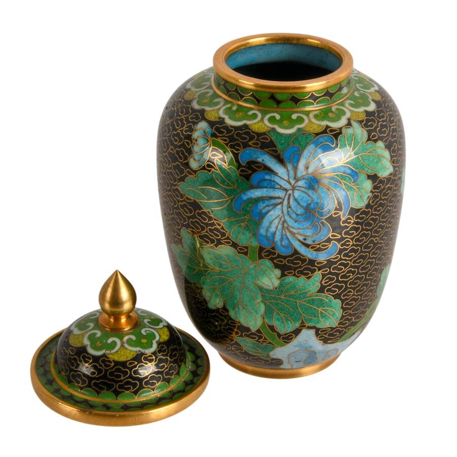 Enameled Quartet: A Four-Piece Cloisonné Collection-3