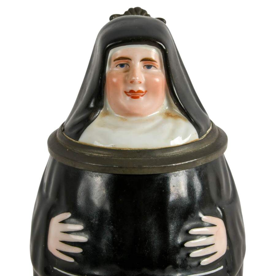 Antique German Nun Lithophane Beer Mug-3