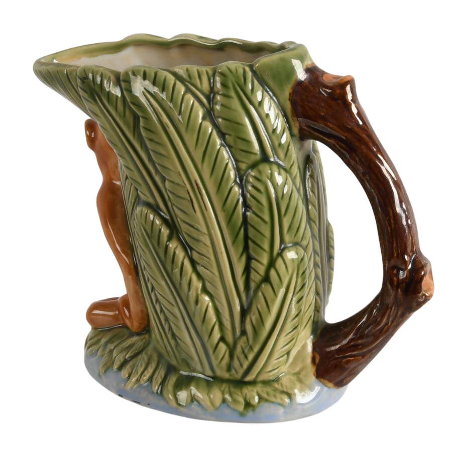 CBK Ltd. Ceramic Majolica Wan Jiang Jungle Monkey Pitcher-4