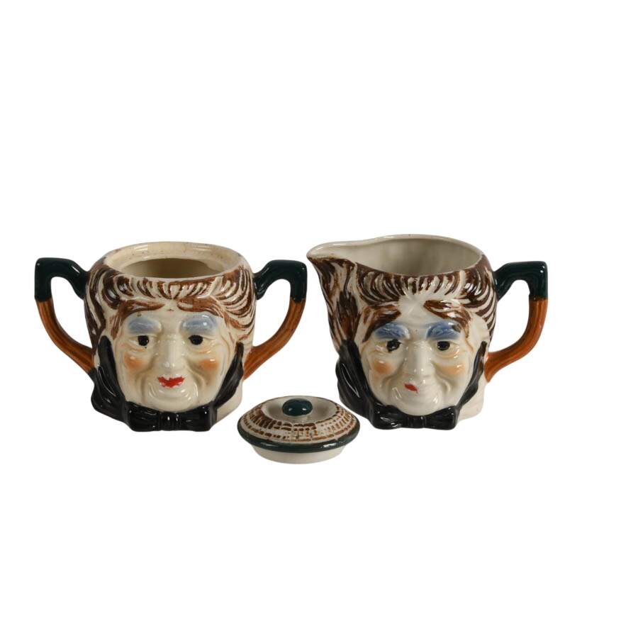 Japanese Toby-Style Lidded Three Tea Set-6