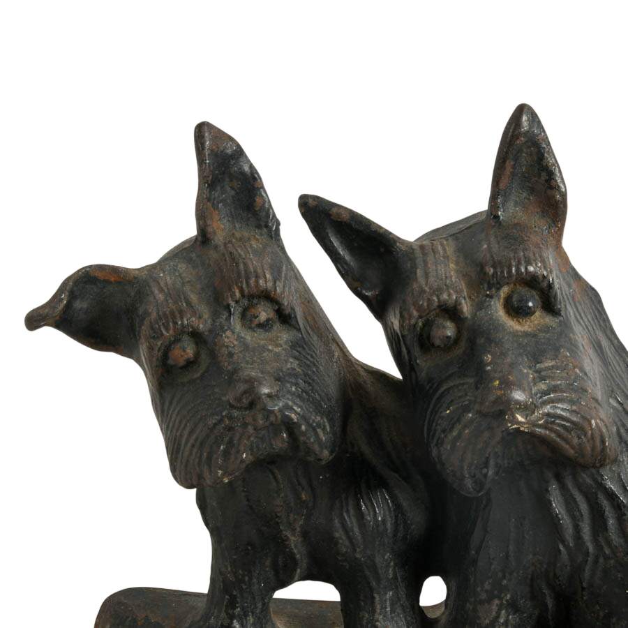 Trio of Cast Iron Dog Doorstops-9