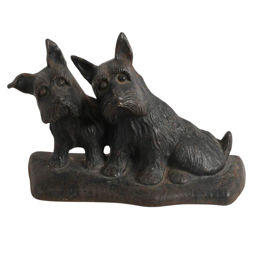 Trio of Cast Iron Dog Doorstops-8