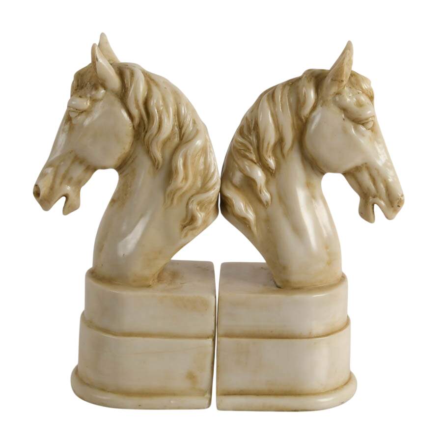 Pair of Resin Horse Bookends-4