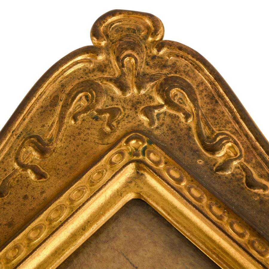 Pair of Ornate Gold-Tone Standing Photo Frames-7
