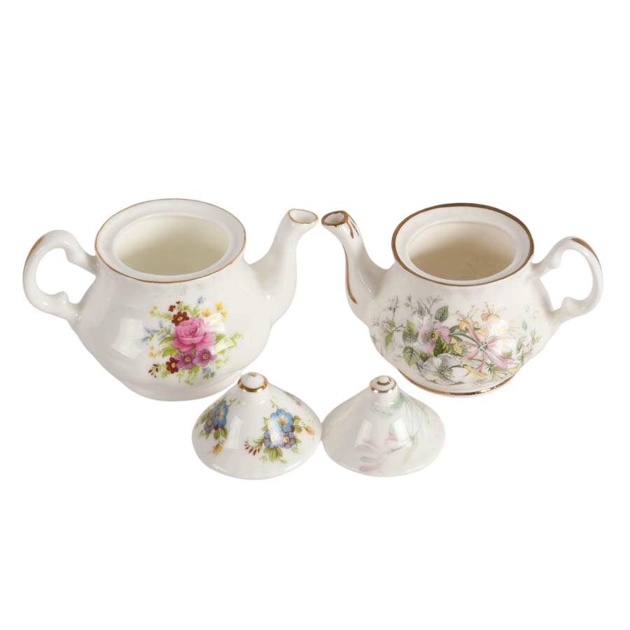 Collection of Six China and Porcelain Tea Pots-6