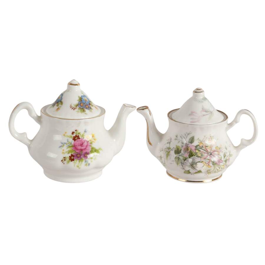 Collection of Six China and Porcelain Tea Pots-5