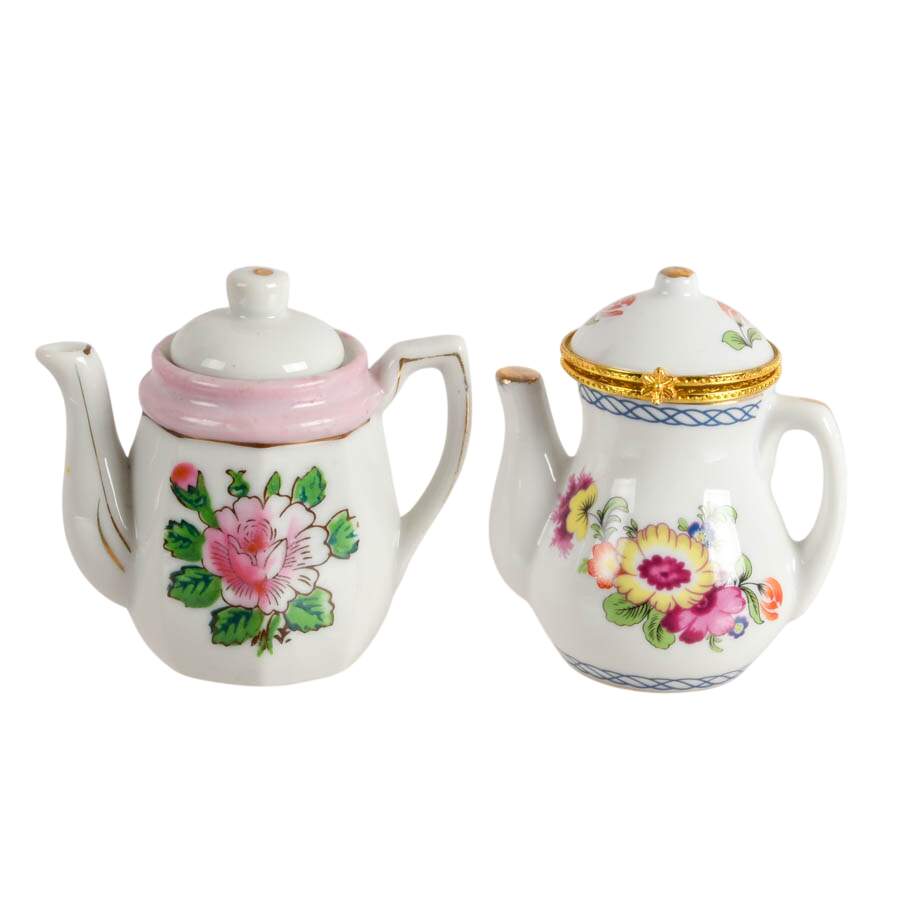 Collection of Six China and Porcelain Tea Pots-2