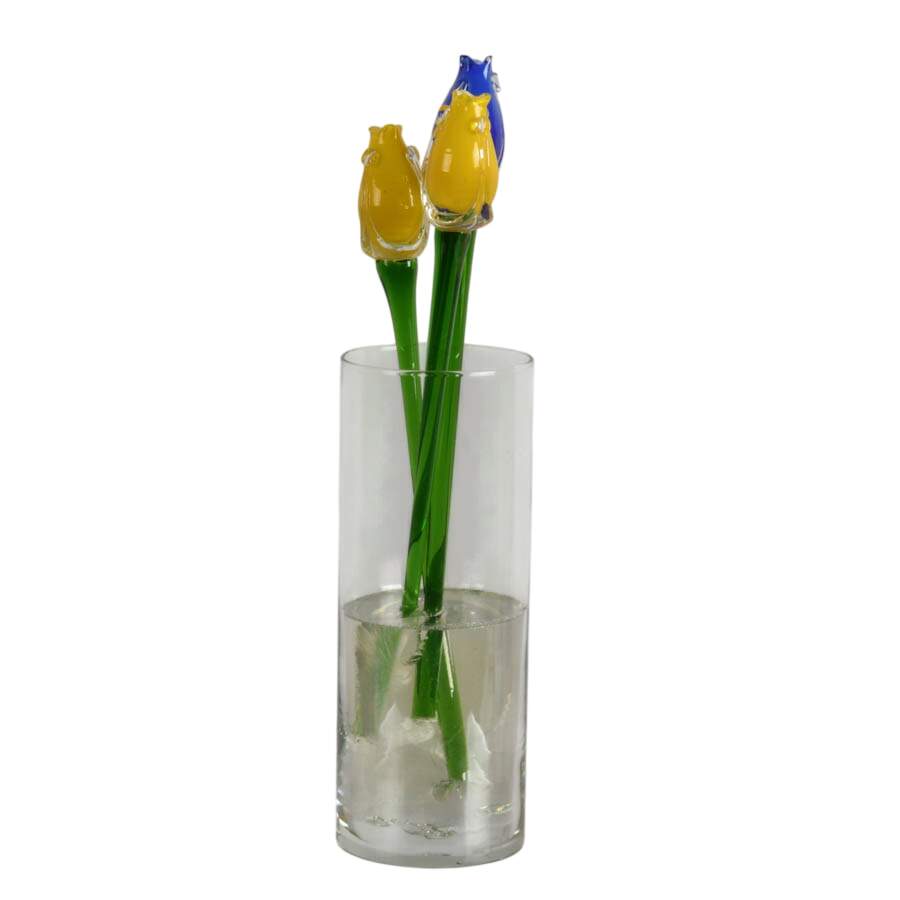 Colorful Bouquet of Glass Flowers-5