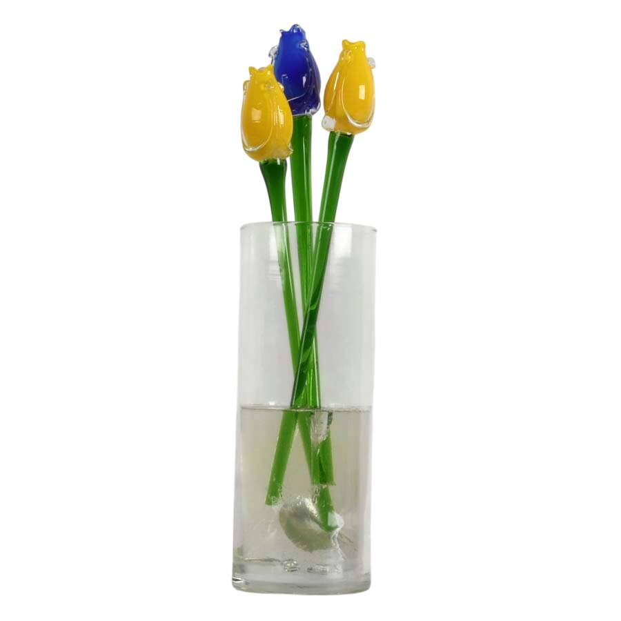Colorful Bouquet of Glass Flowers-2