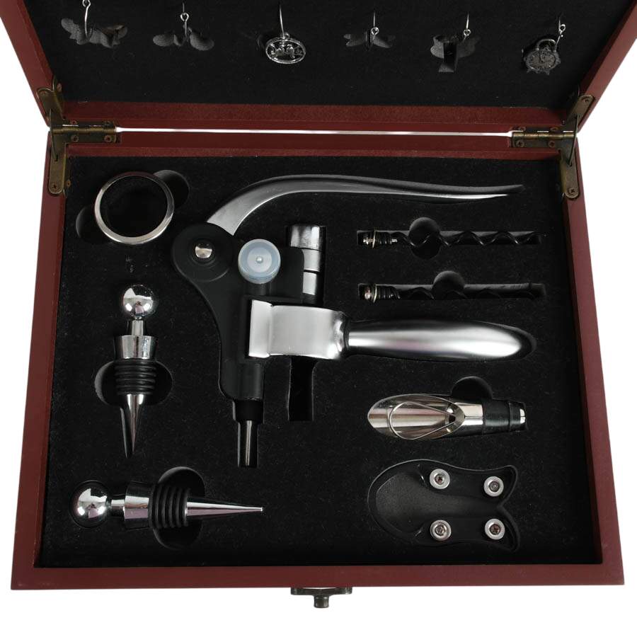 ZUIAI Red Wine Bottle Opener Set Alloy Rabbit Opener Stopper Pourer Set-5