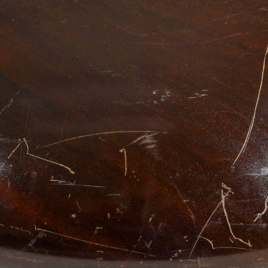 Mid-Century Large Hardwood Bowl-5