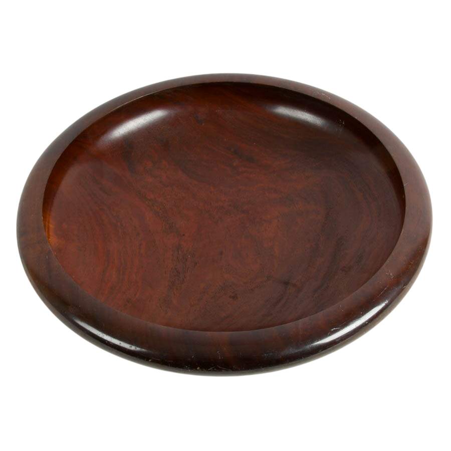 Mid-Century Large Hardwood Bowl-2
