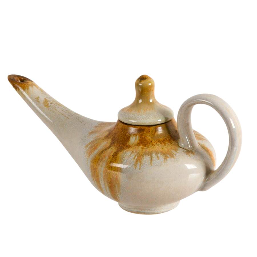 Mid-Century Modern Pottery Aladdin Teapot by Douglas Ferguson-4