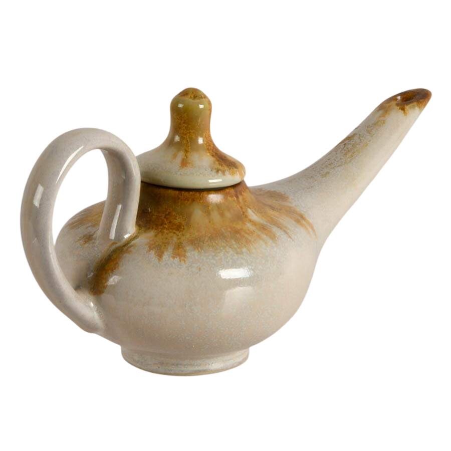 Mid-Century Modern Pottery Aladdin Teapot by Douglas Ferguson-3