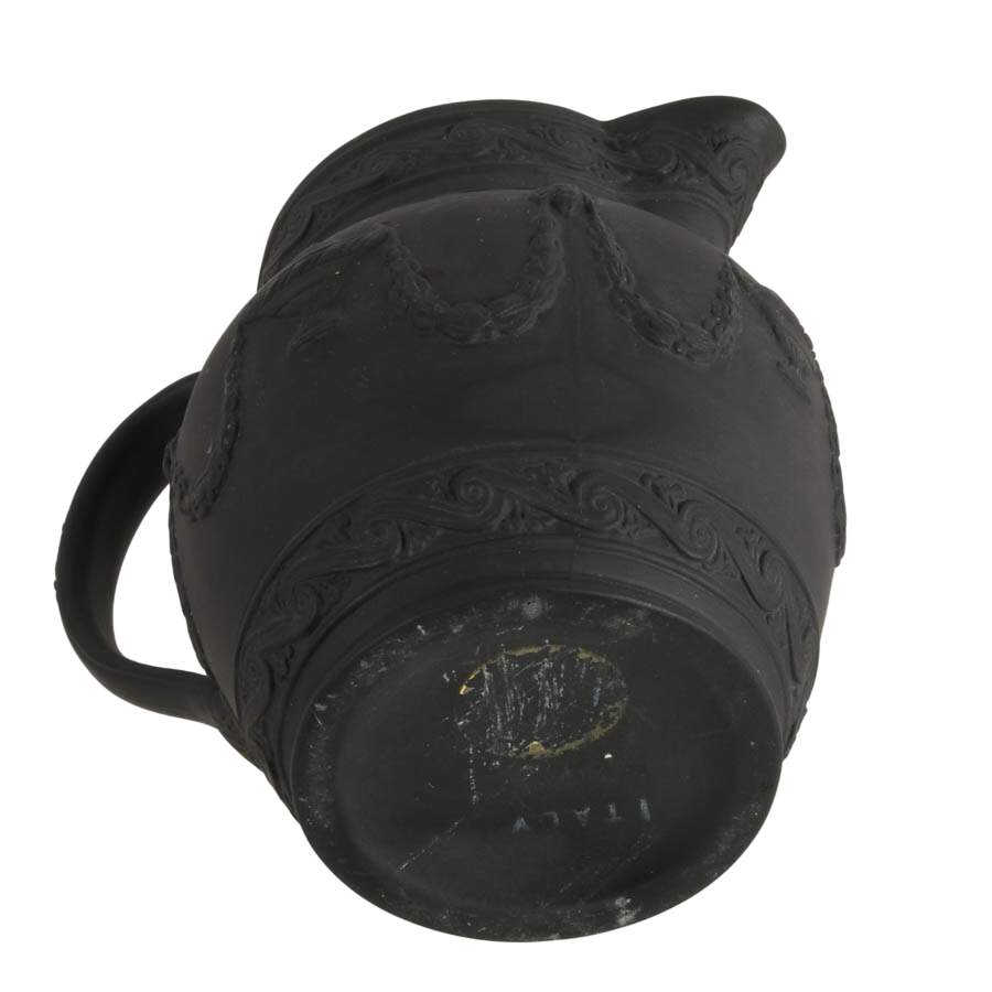 Black Basalt Creamer in the Style of Mottahedeh-7