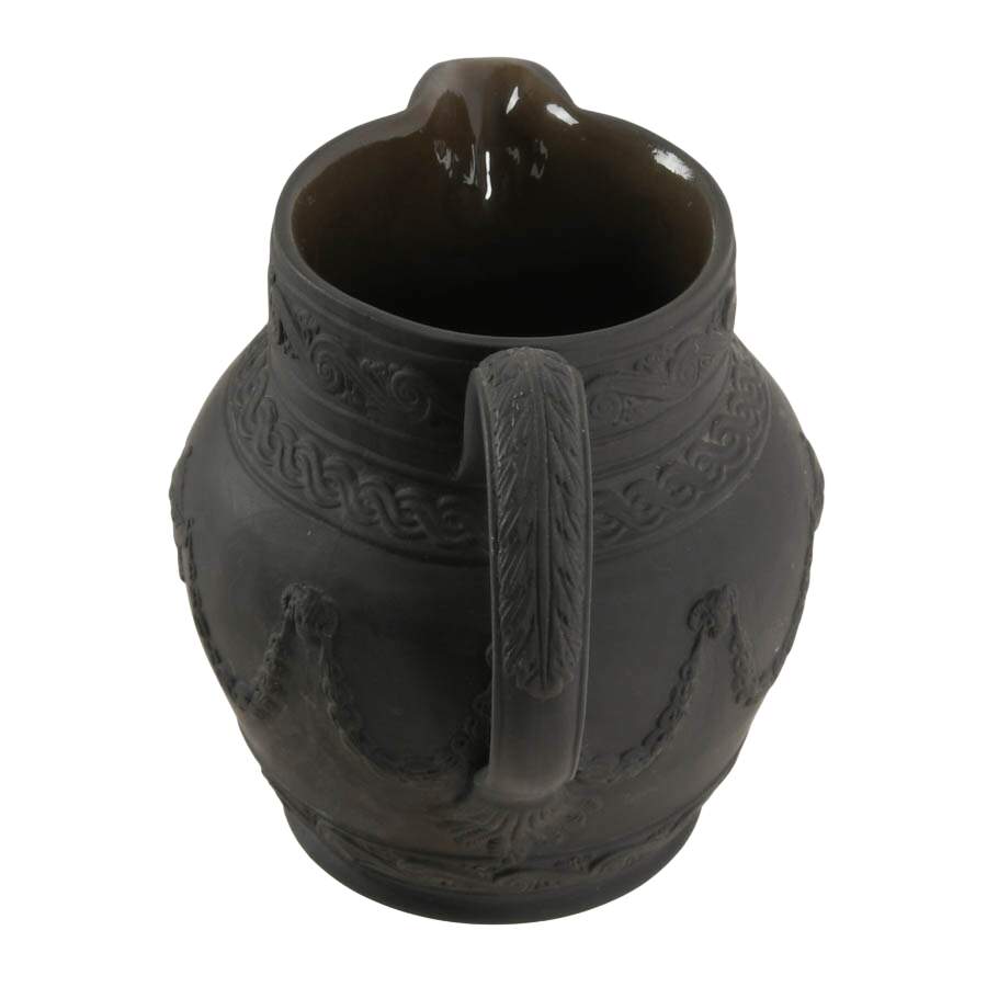 Black Basalt Creamer in the Style of Mottahedeh-4