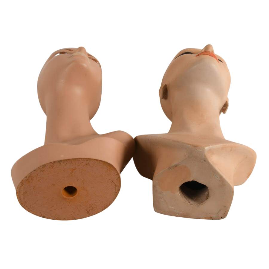 Pair of Mid-Century Mannequin Heads-10