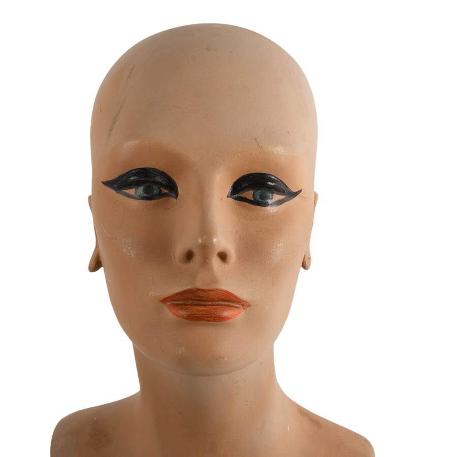 Pair of Mid-Century Mannequin Heads-8