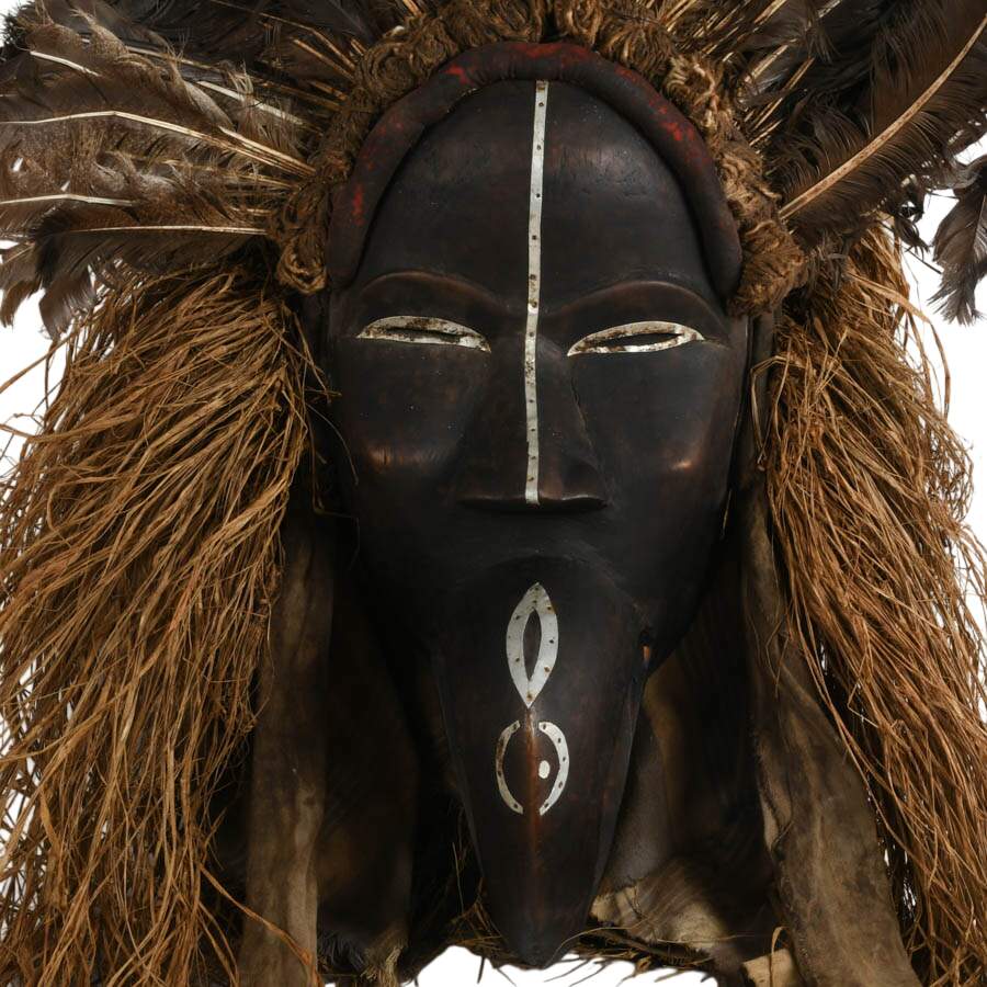 African Côte d'Ivoire Ceremonial Dan Mask-3