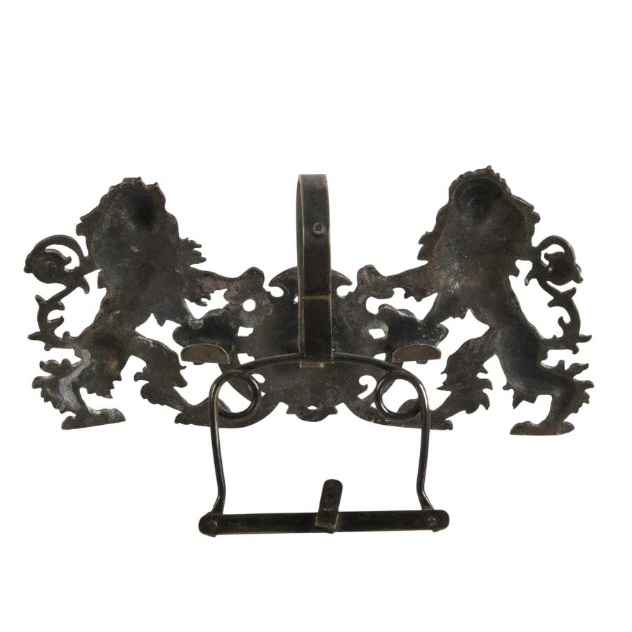 Antique Silverplated Brass Music Sheet Holder Converted into a Stand-6