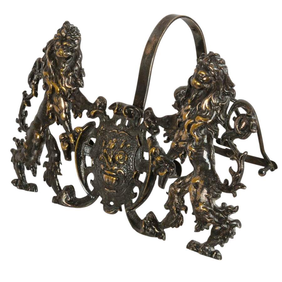 Antique Silverplated Brass Music Sheet Holder Converted into a Stand-4