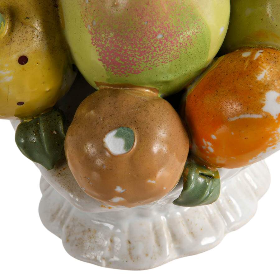 Italian Ceramic Mixed Fruit Topiary Basket-5