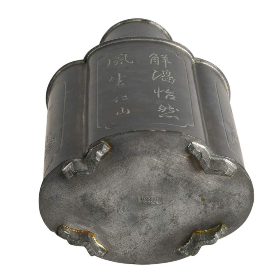 Hong Kong Pewter Tea Caddy-9