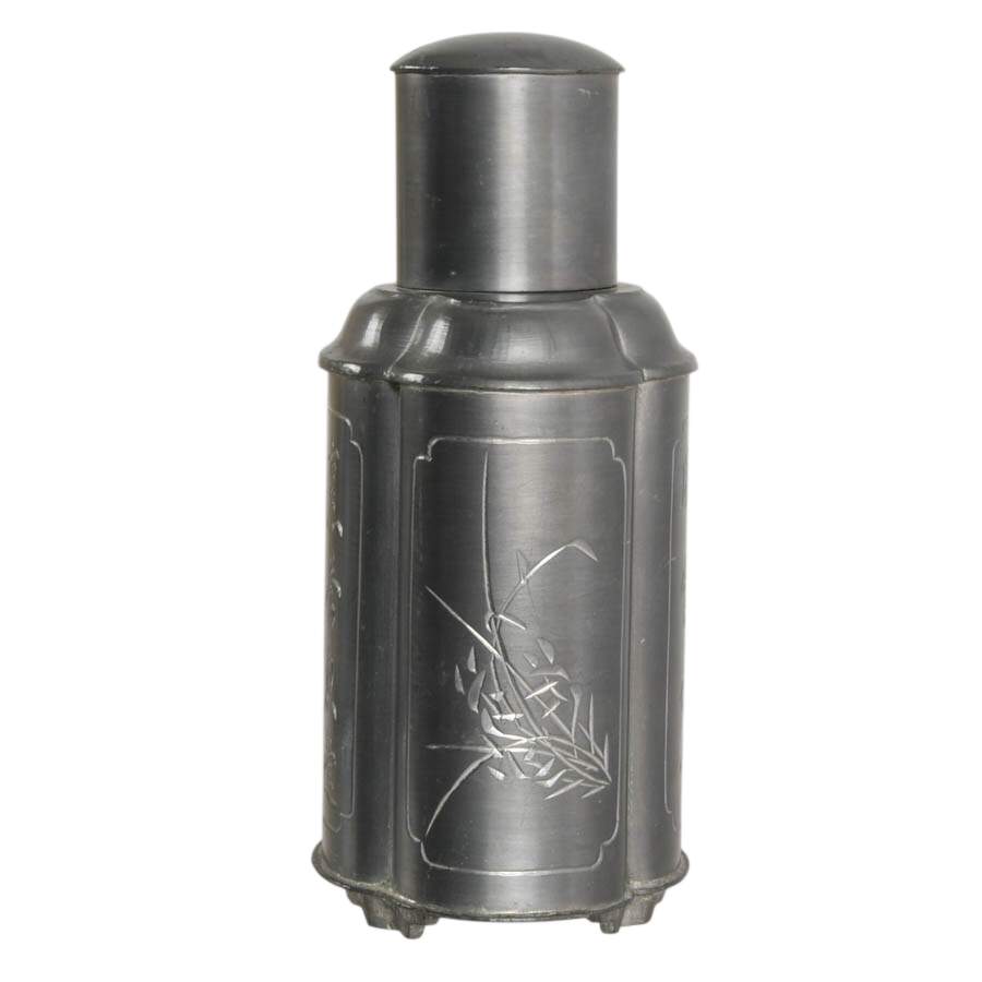 Hong Kong Pewter Tea Caddy-4
