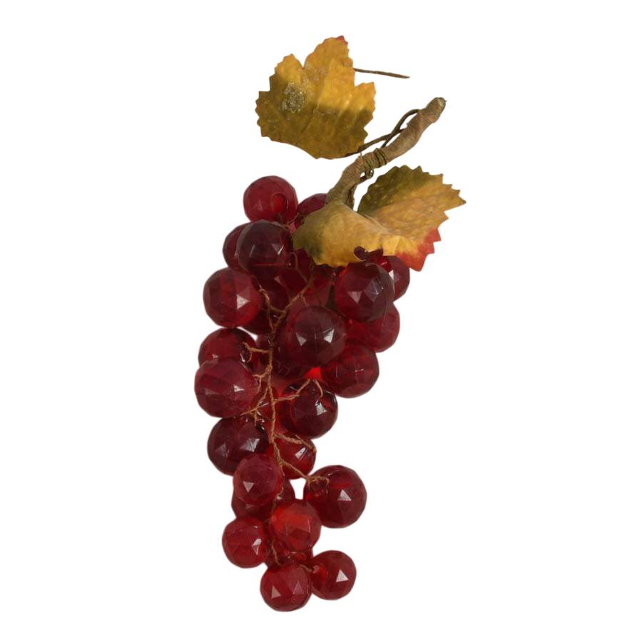 Set of Three Retro 1960s Faceted Lucite Grape Clusters-4