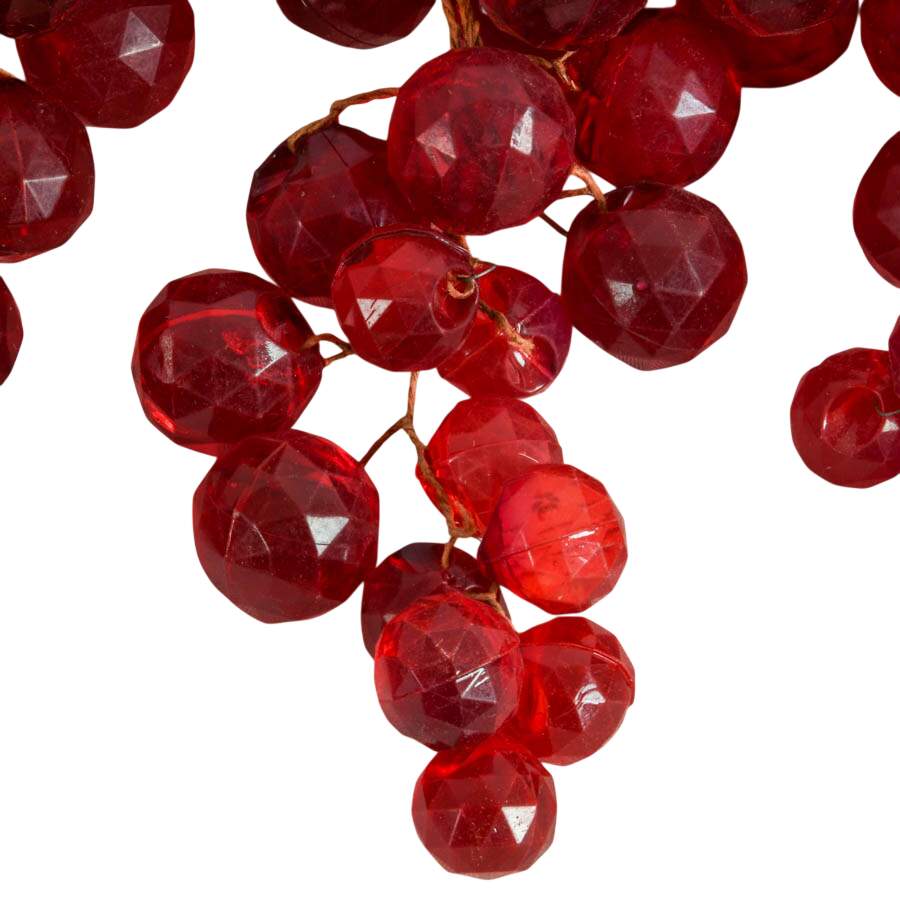 Set of Three Retro 1960s Faceted Lucite Grape Clusters-2