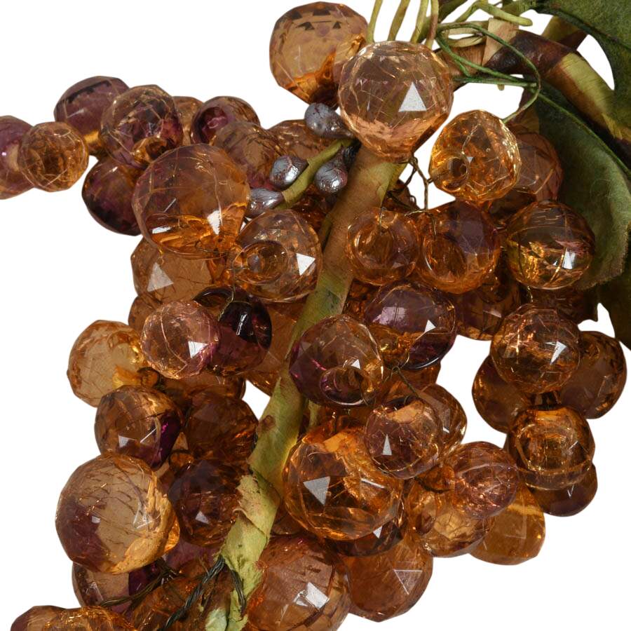 Four Mid-Century Modern Faceted Lucite Grape Clusters-4