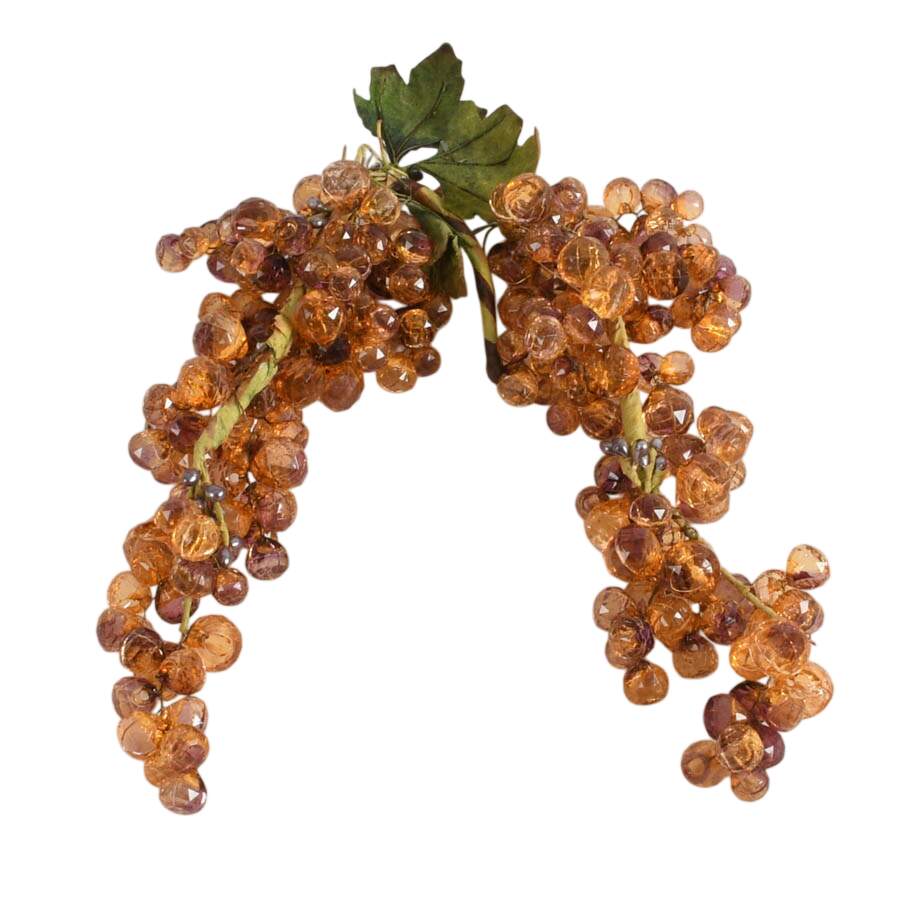 Four Mid-Century Modern Faceted Lucite Grape Clusters-3