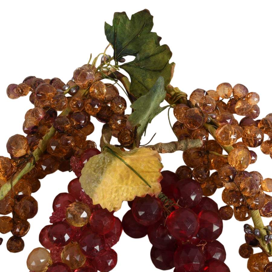 Four Mid-Century Modern Faceted Lucite Grape Clusters-2