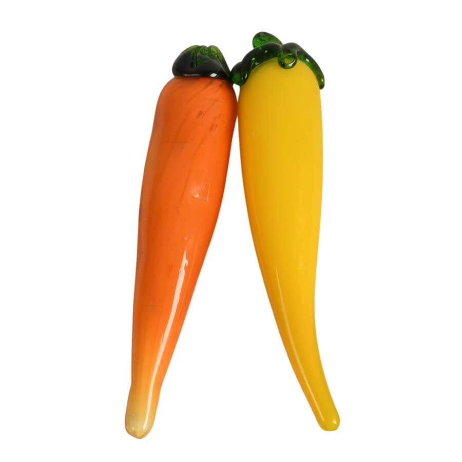 Vintage Set of Six Glass Summer Vegetables-5