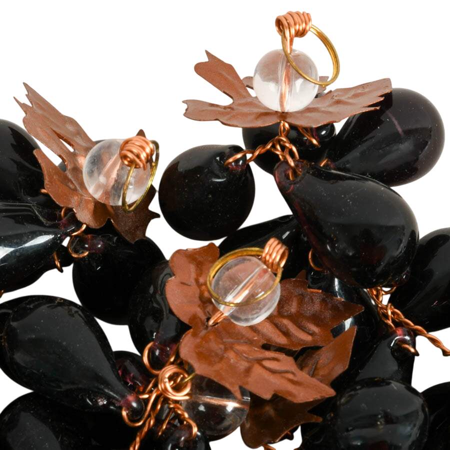 Thirteen Sculpted Copper and Hand-Blown Glass Vines-5