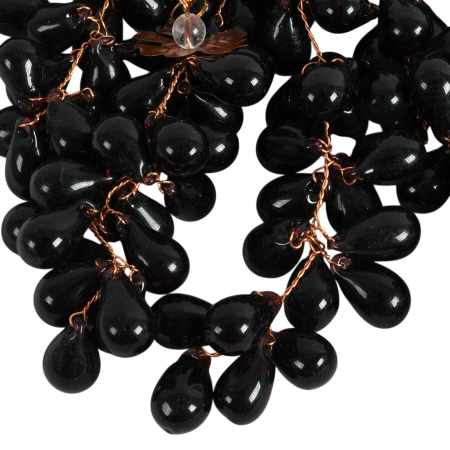 Thirteen Hand-Made Glass and Copper Grapevines-2